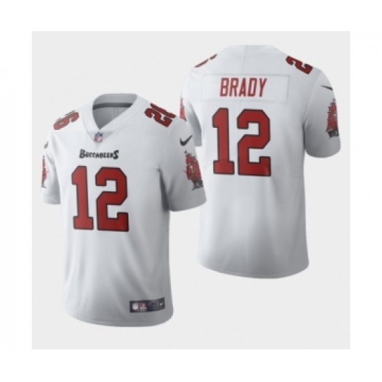 Men's Tampa Bay Buccaneers #12 Tom Brady White 2020 Vapor Limited Jersey - Ujersey