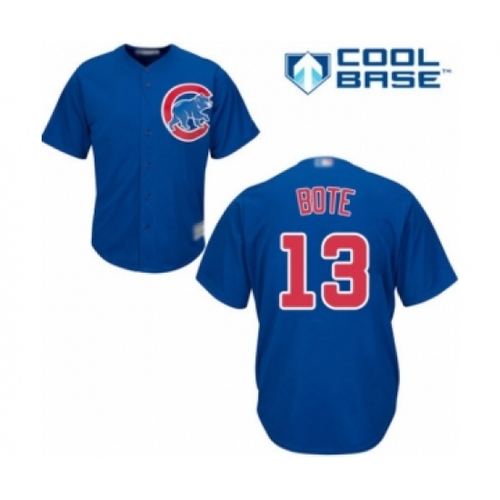 Youth Chicago Cubs #13 David Bote Authentic Royal Blue Alternate Cool Base Baseball Player Jersey - Ujersey