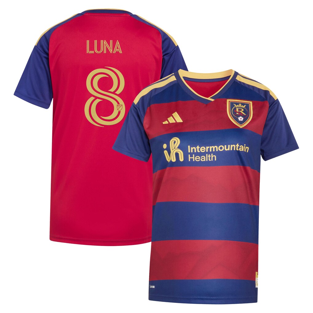 Women's Real Salt Lake Diego Luna adidas Red 2026 DNA Kit Replica Player Jersey - Ujersey