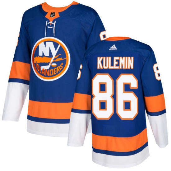Men's Adidas New York Islanders #86 Nikolay Kulemin Premier Royal Blue Home NHL Jersey - Ujersey