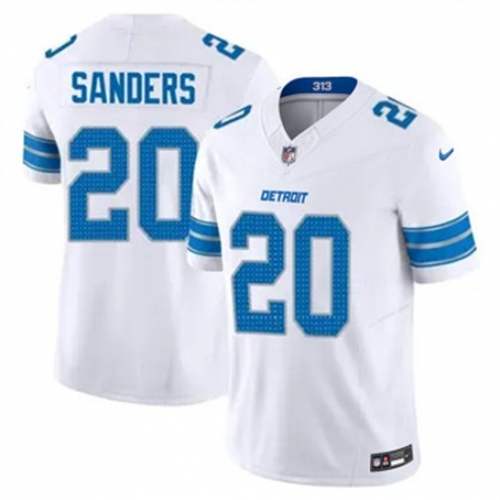 Youth Detroit Lions #20 Barry Sanders White 2nd Alternate Stitched Jersey - Ujersey