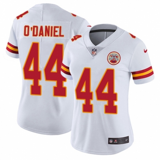 Women's Nike Kansas City Chiefs #44 Dorian O'Daniel White Vapor Untouchable Limited Player NFL Jersey - Ujersey
