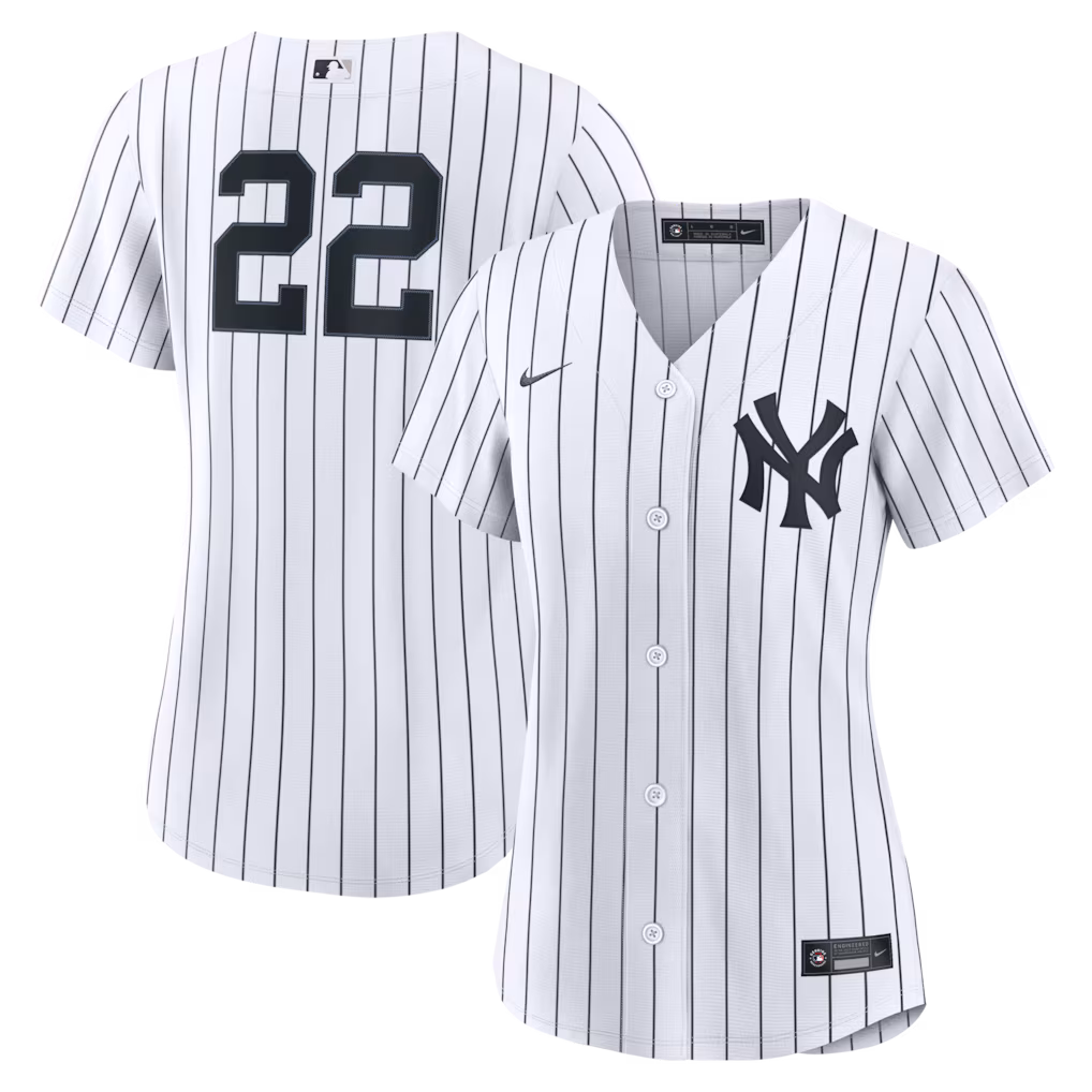 Women's New York Yankees Ben Rice Nike White Home Replica Jersey - Ujersey