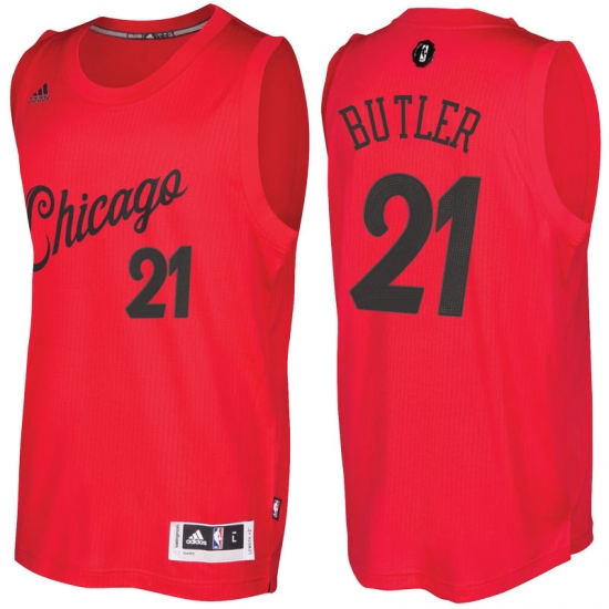 Men's Chicago Bulls #21 Jimmy Butler Red 2016-2017 Christmas Day NBA Swingman Jersey - Ujersey