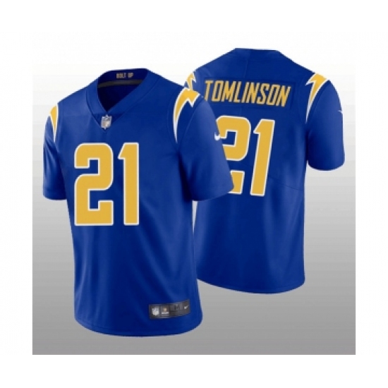 Men's Los Angeles Chargers #21 LaDainian Tomlinson Royal Vapor Untouchable Limited Stitched Jersey - Ujersey
