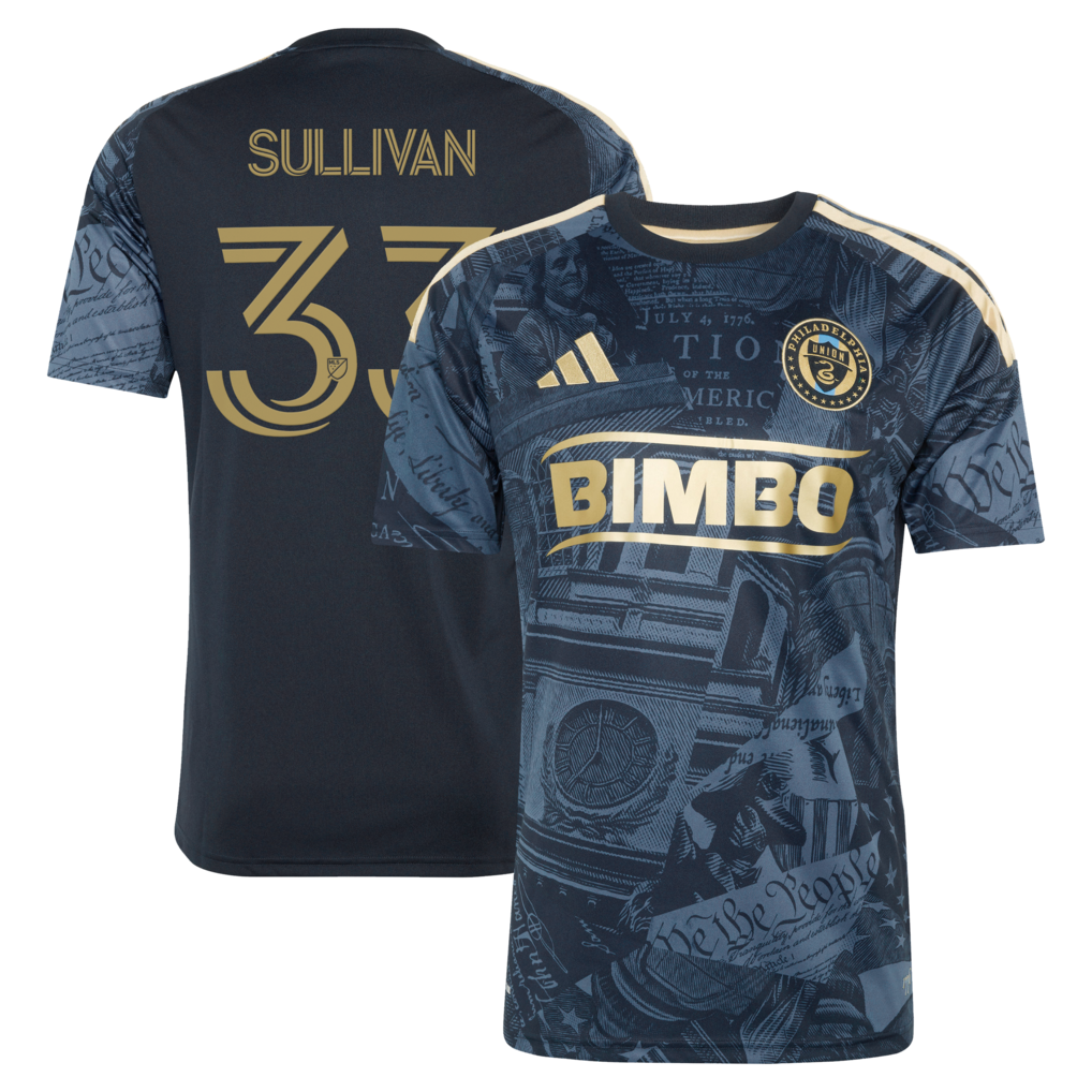 Men's Philadelphia Union Quinn Sullivan adidas Navy 2026 1776 Kit Replica Jersey - Ujersey