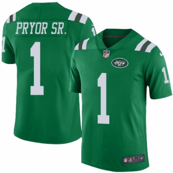 Youth Nike New York Jets #1 Terrelle Pryor Sr. Limited Green Rush Vapor Untouchable NFL Jersey - Ujersey
