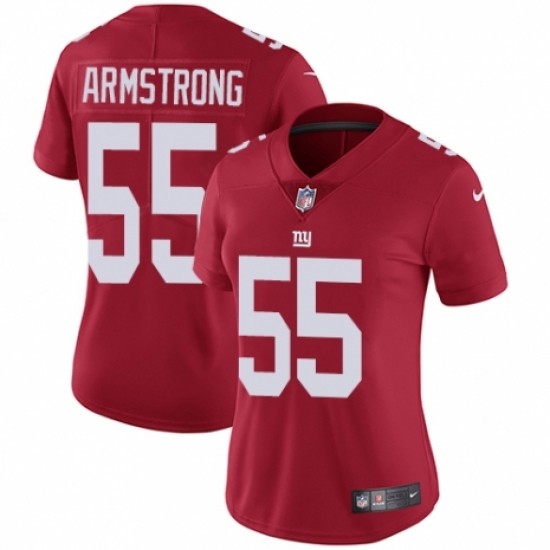 Women's Nike New York Giants #55 Ray-Ray Armstrong Red Alternate Vapor Untouchable Limited Player NFL Jersey - Ujersey