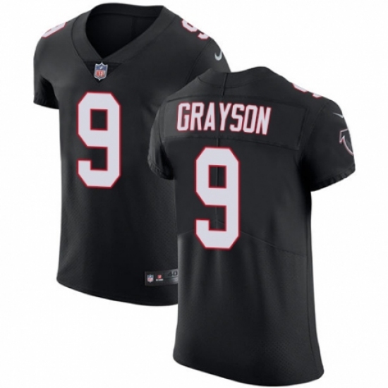 Men's Nike Atlanta Falcons #9 Garrett Grayson Black Alternate Vapor Untouchable Elite Player NFL Jersey - Ujersey
