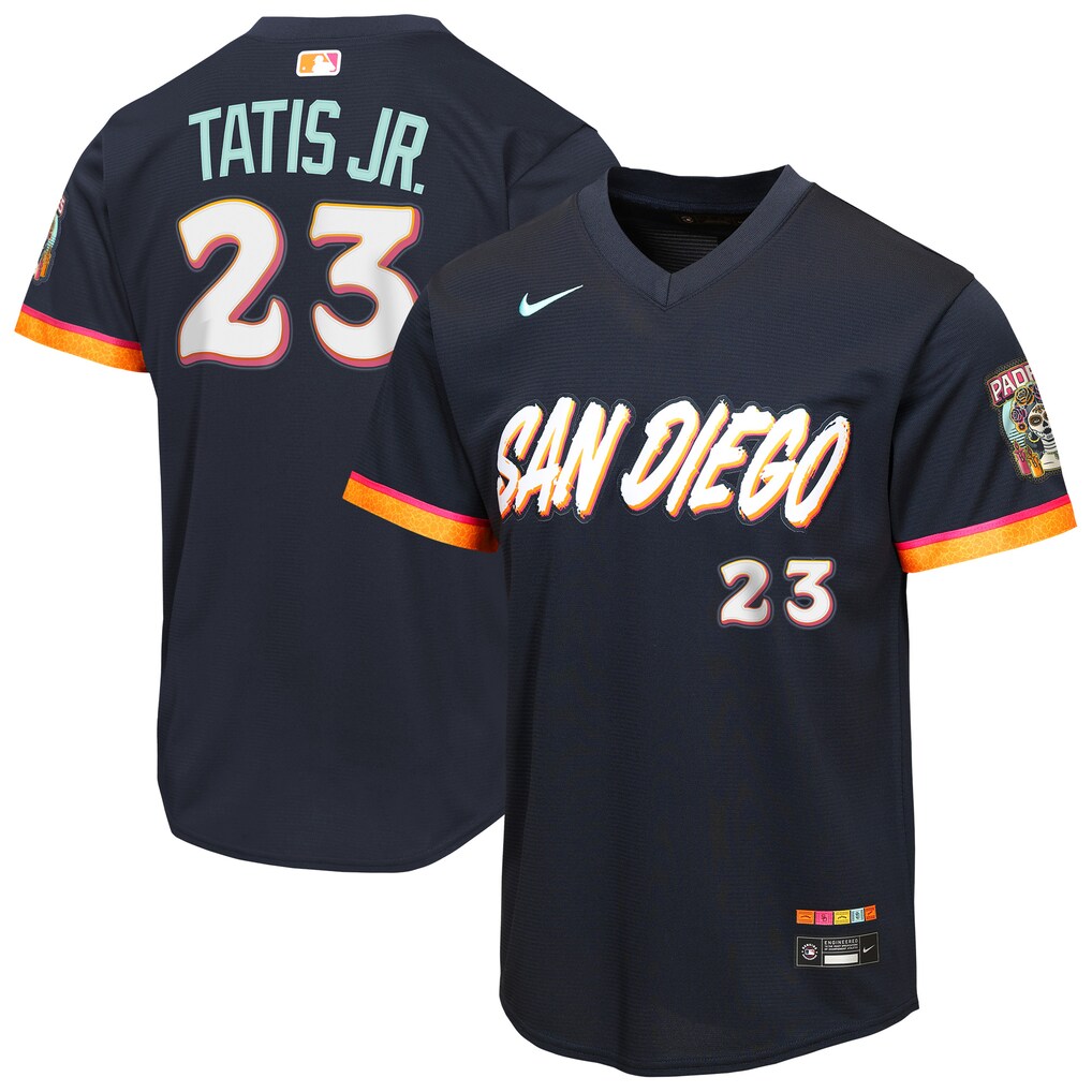 Youth San Diego Padres Fernando Tatis Jr. Nike Obsidian 2026 City Connect Stadium Jersey - Vujersey Los Angeles Rams