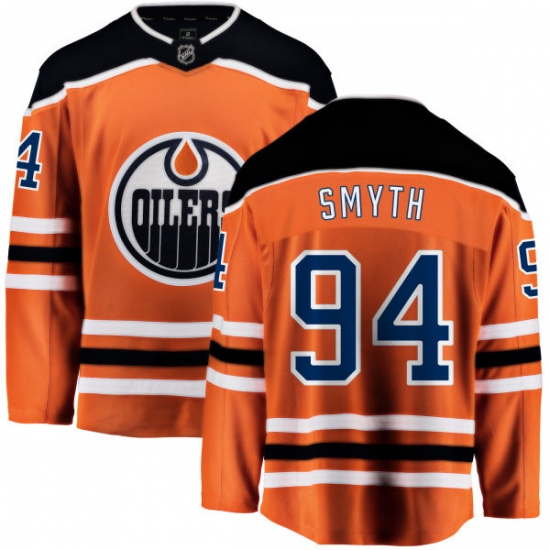 Men's Edmonton Oilers #94 Ryan Smyth Fanatics Branded Orange Home Breakaway NHL Jersey - Ujersey