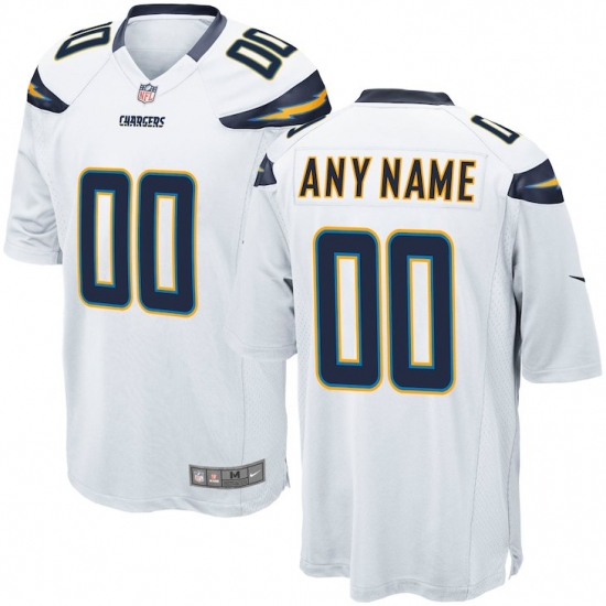 Nike Men's Los Angeles Chargers Customized Game White Jersey - Ujersey