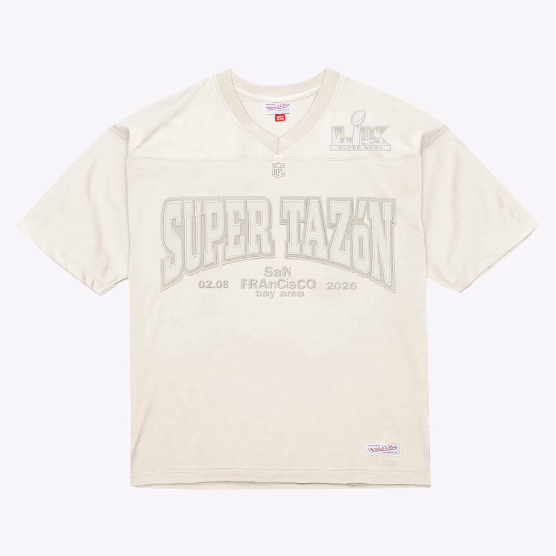 Bad Bunny x Super Tazón Cream Bad Bunny Legacy Jersey - SUjersey01