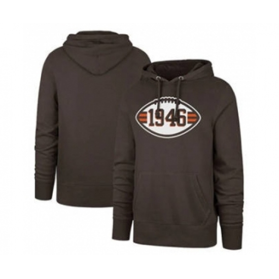 Men's Cleveland Browns 1946 Brown Pullover Football Hoodie - Ujersey