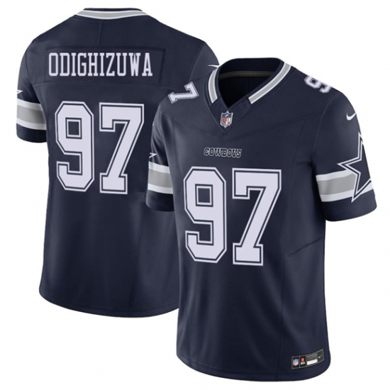 Men's Dallas Cowboys #97 Osa Odighizuwa Navy 2025 F.U.S.E Vapor Untouchable Limited Football Stitched Jersey - Ujersey