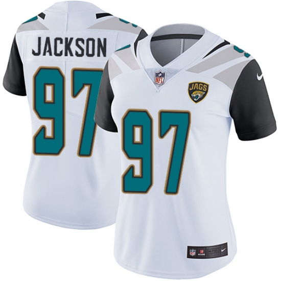 Women's Nike Jacksonville Jaguars #97 Malik Jackson White Vapor Untouchable Limited Player NFL Jersey - Ujersey