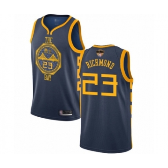Youth Golden State Warriors #23 Mitch Richmond Swingman Navy Blue Basketball 2019 Basketball Finals Bound Jersey - City Edition - Ujersey
