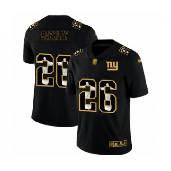 Men's New York Giants #26 Saquon Barkley Black Jesus Faith Limited Football Jersey - Ujersey