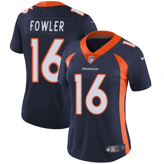Women's Nike Denver Broncos #16 Bennie Fowler Navy Blue Alternate Vapor Untouchable Limited Player NFL Jersey - Ujersey
