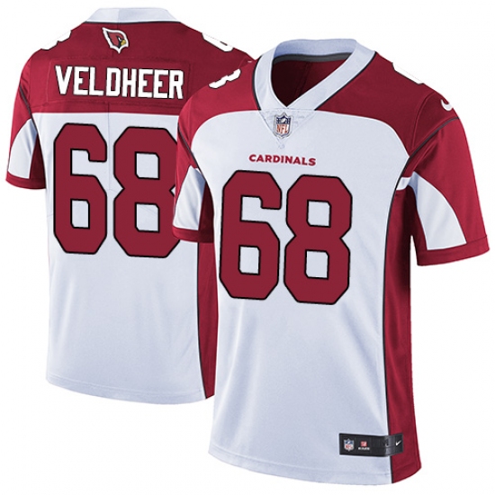 Youth Nike Arizona Cardinals #68 Jared Veldheer White Vapor Untouchable Limited Player NFL Jersey - Ujersey