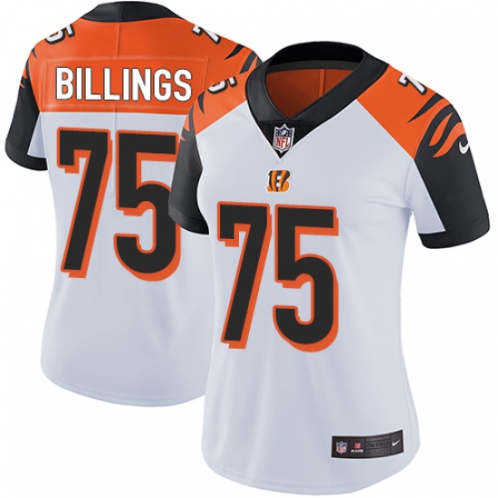 Women's Nike Cincinnati Bengals #75 Andrew Billings Vapor Untouchable Limited White NFL Jersey