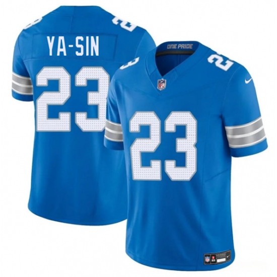 Men's Detroit Lions #23 Rock Ya-Sin Blue 2025 F.U.S.E. Vapor Limited Football Stitched Jersey - Ujersey