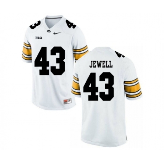 Iowa Hawkeyes 43 Josey Jewell White College Football Jersey - Ujersey