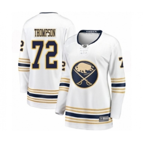 Women's Buffalo Sabres #72 Tage Thompson Fanatics Branded White 50th Season Breakaway Hockey Jersey - Ujersey