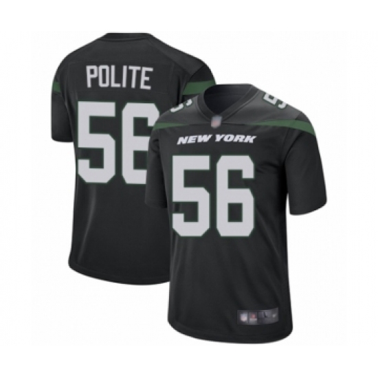 Men's New York Jets #56 Jachai Polite Game Navy Blue Alternate Football Jersey - Ujersey