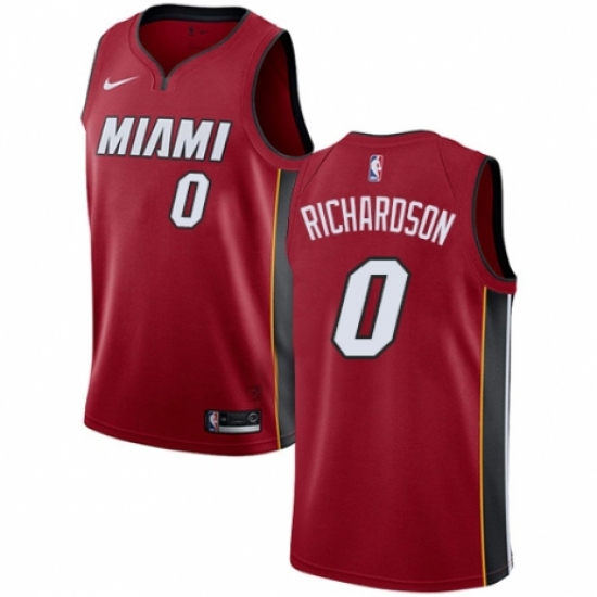 Youth Nike Miami Heat #0 Josh Richardson Swingman Red NBA Jersey Statement Edition - Ujersey