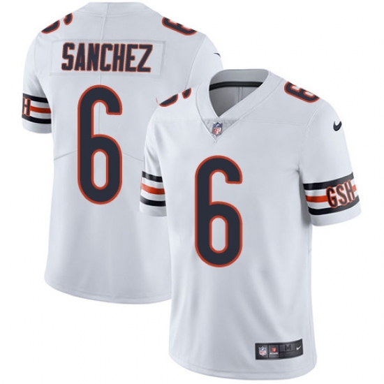 Youth Nike Chicago Bears #6 Mark Sanchez White Vapor Untouchable Limited Player NFL Jersey - Ujersey