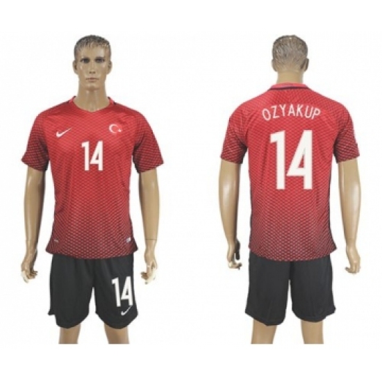 Turkey #14 Ozyakup Home Soccer Country Jersey