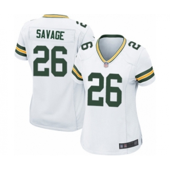 Women's Green Bay Packers #26 Darnell Savage Jr. Game White Football Jerseys - Ujersey
