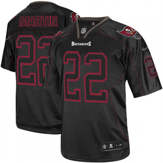 Men's Nike Tampa Bay Buccaneers #22 Doug Martin Elite Lights Out Black NFL Jersey - Ujersey