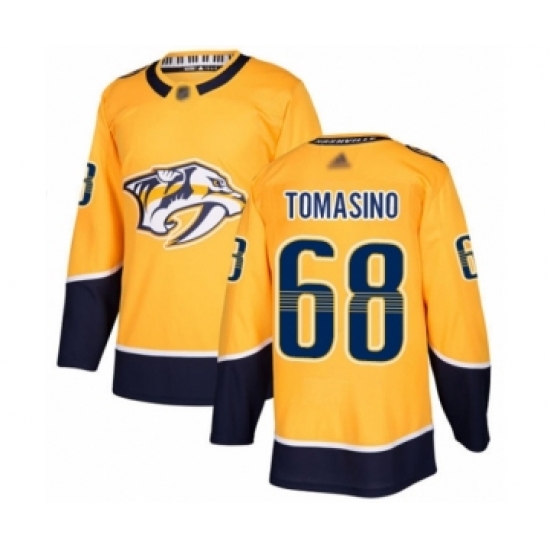 Youth Nashville Predators #68 Philip Tomasino Authentic Gold Home Hockey Jersey - Ujersey