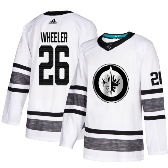 Men's Adidas Winnipeg Jets #26 Blake Wheeler White 2019 All-Star Game Parley Authentic Stitched NHL Jersey - Ujersey