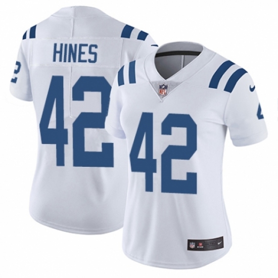 Women's Nike Indianapolis Colts #42 Nyheim Hines White Vapor Untouchable Elite Player NFL Jersey - Ujersey