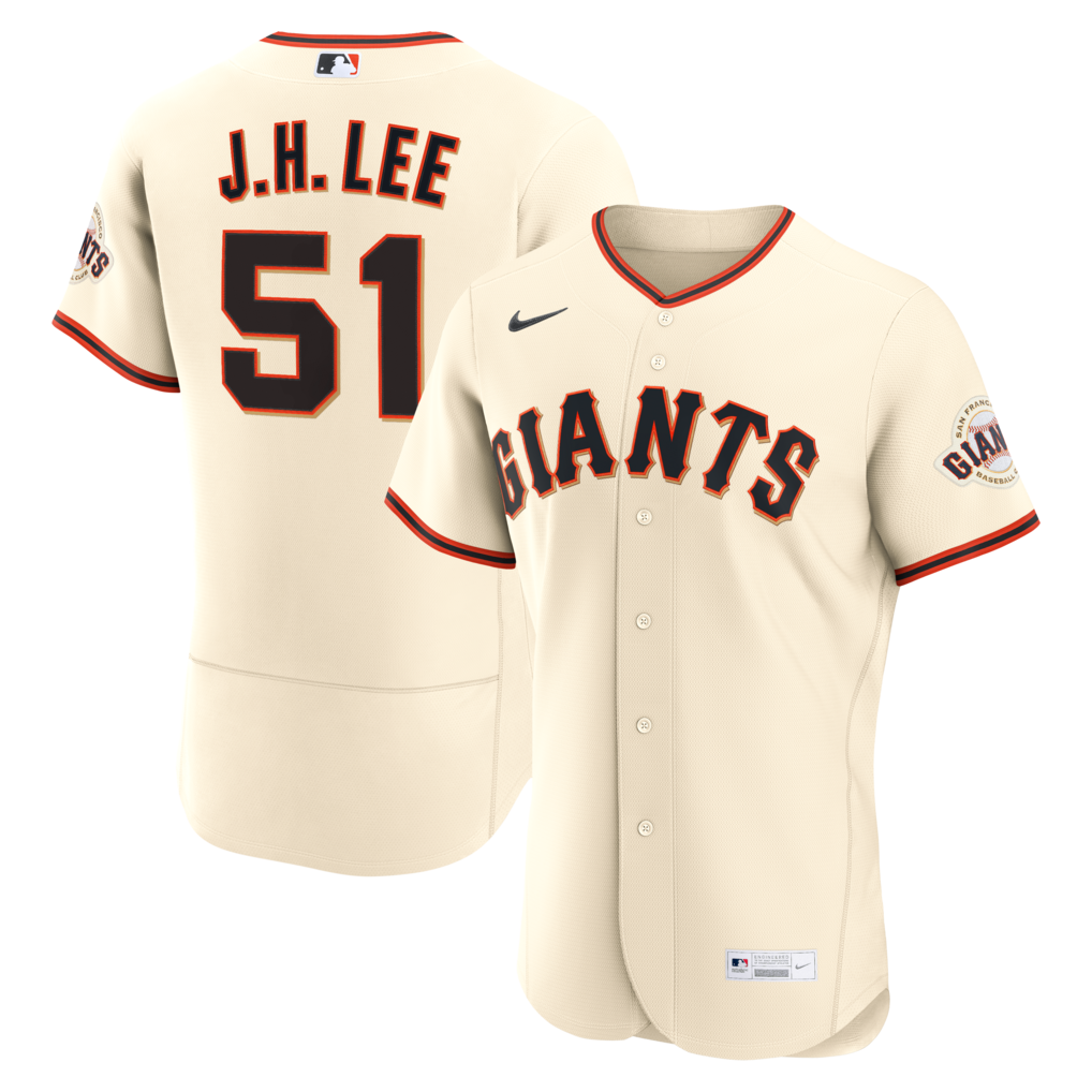 Men's San Francisco Giants Jung Hoo Lee Nike Cream Home Authentic Jersey - Ujersey