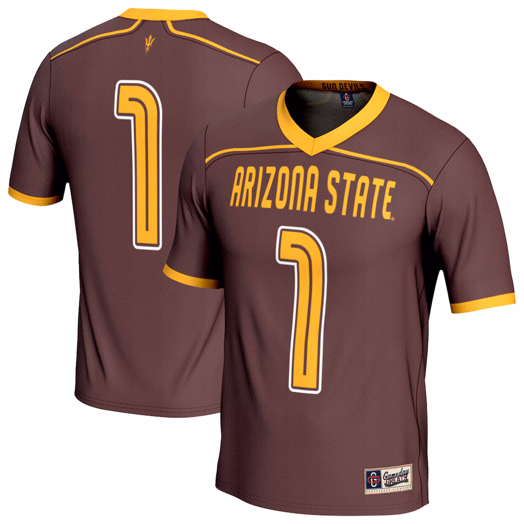 Youth GameDay Greats Maroon Arizona State Sun Devils Lightweight Men's Lacrosse Fashion Jersey