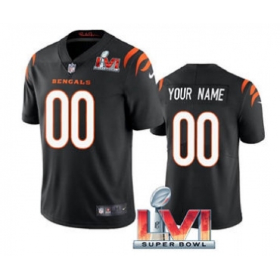 Men's Cincinnati Bengals ACTIVE PLAYER Custom Black 2022 Super Bowl LVI Vapor Limited Stitched Jersey - Ujersey