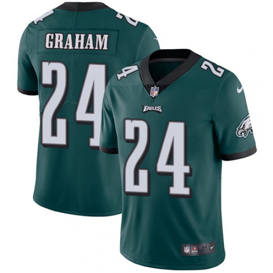 Youth Nike Philadelphia Eagles #24 Corey Graham Midnight Green Team Color Vapor Untouchable Limited Player NFL Jersey - Ujersey