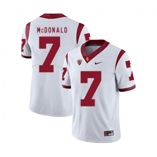 USC Trojans 7 T.J. McDonald II White College Football Jersey - Ujersey