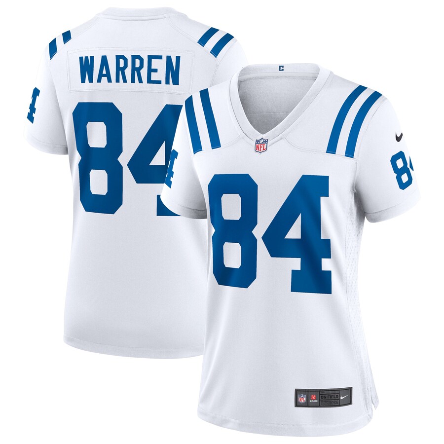 Women's Indianapolis Colts Tyler Warren Nike White Game Jersey - Ujersey
