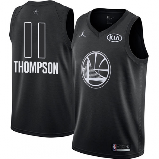 Men's Nike Jordan Golden State Warriors #11 Klay Thompson Swingman Black 2018 All-Star Game NBA Jersey - Ujersey