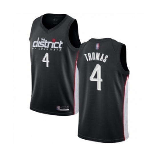 Youth Washington Wizards #4 Isaiah Thomas Swingman Black Basketball Jersey - City Edition - Ujersey
