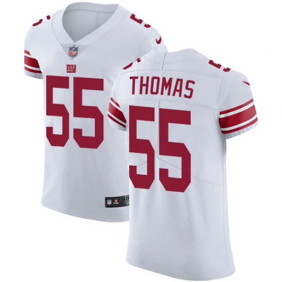 Men's Nike New York Giants #55 J.T. Thomas White Vapor Untouchable Elite Player NFL Jersey - Ujersey