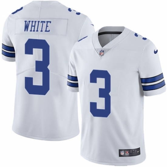 Youth Nike Dallas Cowboys #3 Mike White Vapor Untouchable Limited Player NFL Jersey - Ujersey