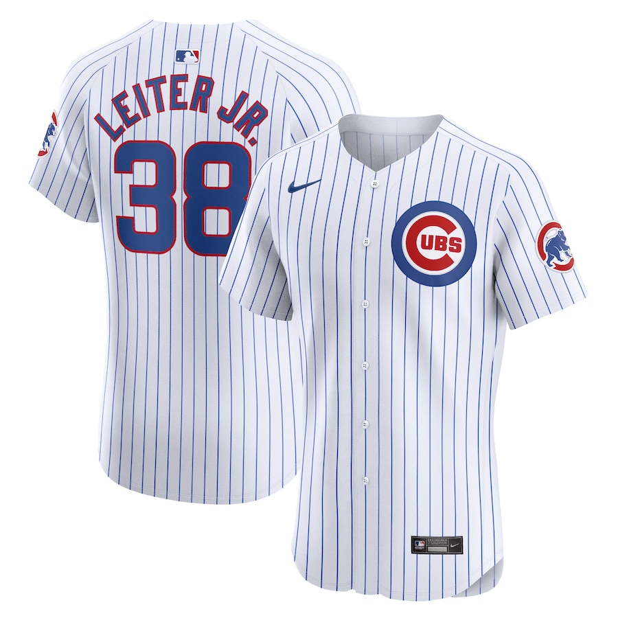 Men's Chicago Cubs Mark Leiter Jr. Nike White Home Elite Player Jersey - Ujersey NHL