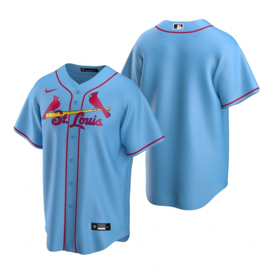 Men's Nike St. Louis Cardinals Blank Light Blue Alternate Stitched Baseball Jersey - Ujersey