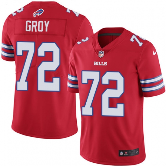 Youth Nike Buffalo Bills #72 Ryan Groy Limited Red Rush Vapor Untouchable NFL Jersey - Ujersey